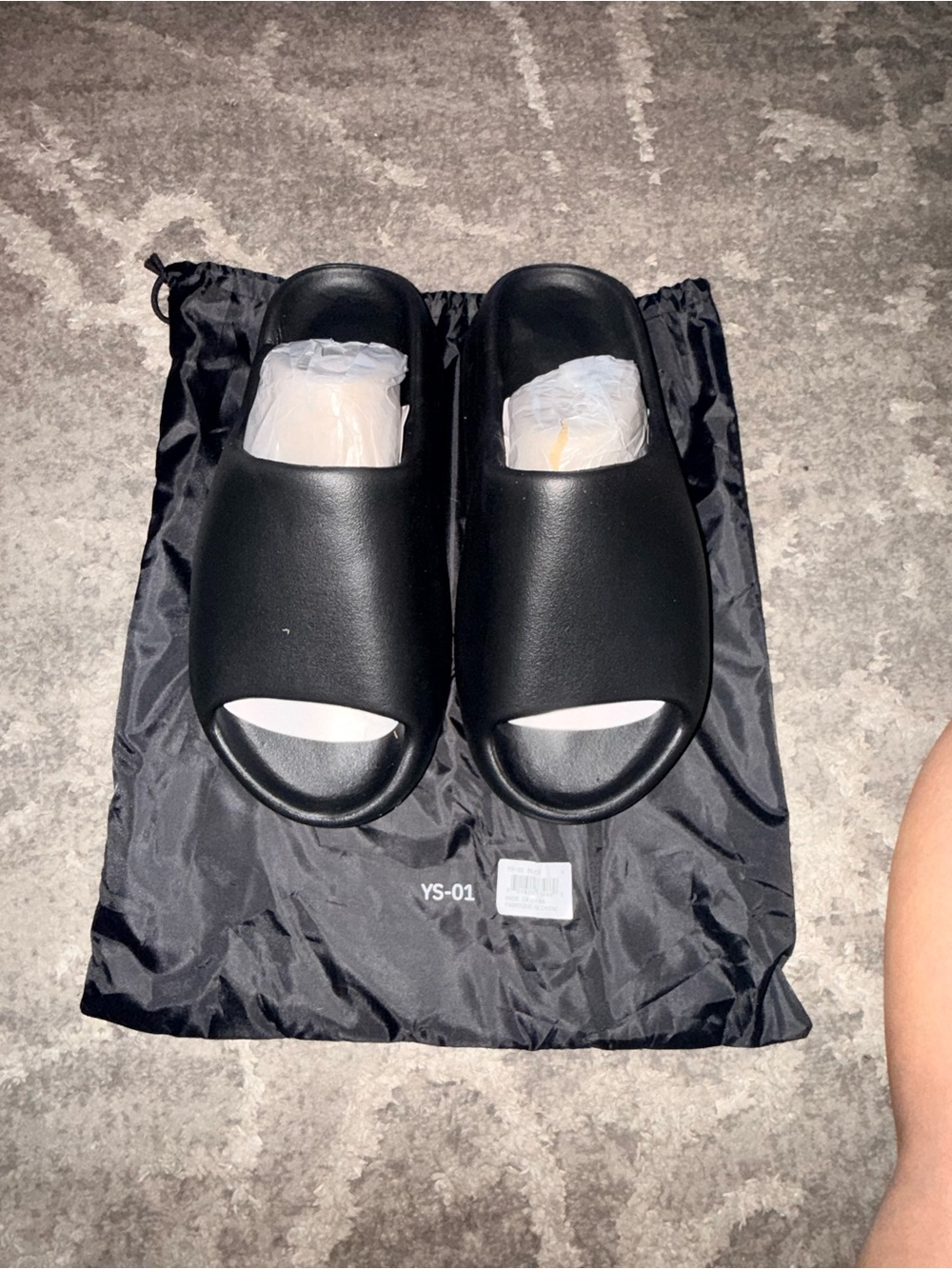 YZY YS-01 Black EVA Foam Slides Unisex Size 9 New - Picture 4 of 5